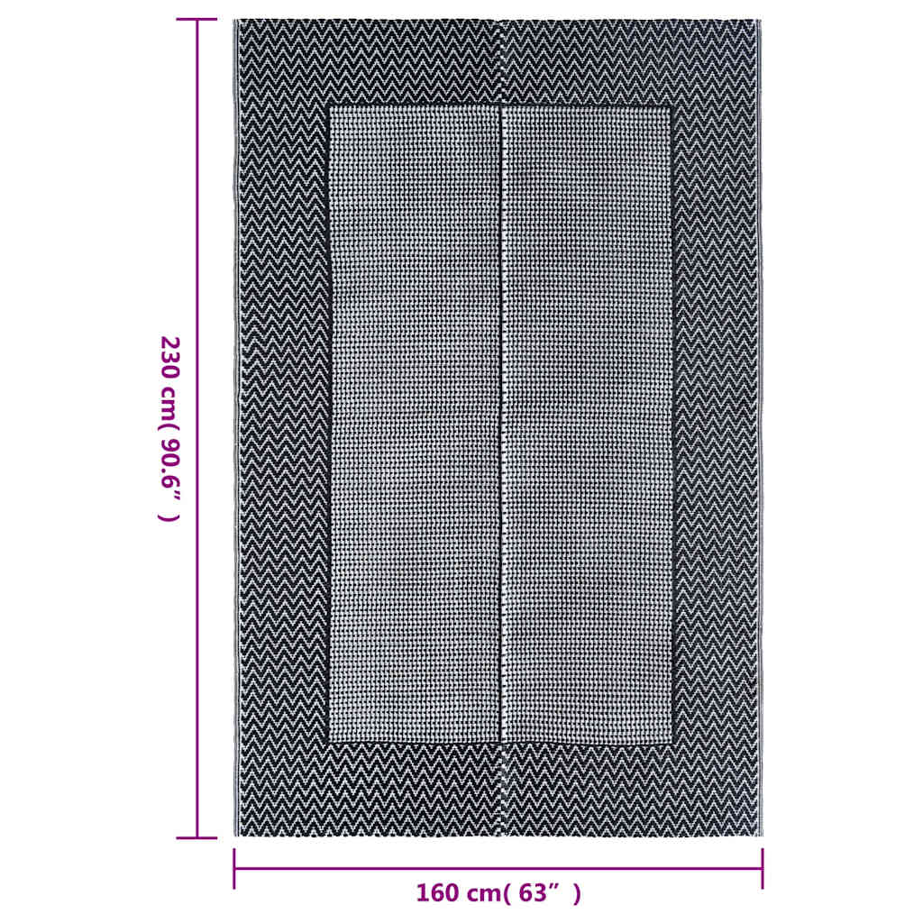 Outdoor-Teppich ARAKIL Grau 160x230 cm PP