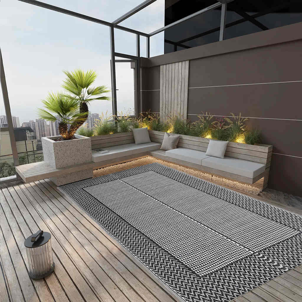 Outdoor-Teppich ARAKIL Grau 160x230 cm PP