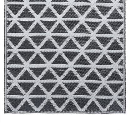 Outdoor-Teppich ARAKIL Schwarz 190x290 cm PP
