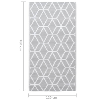 Outdoor-Teppich ARAKIL Grau 120x180 cm PP