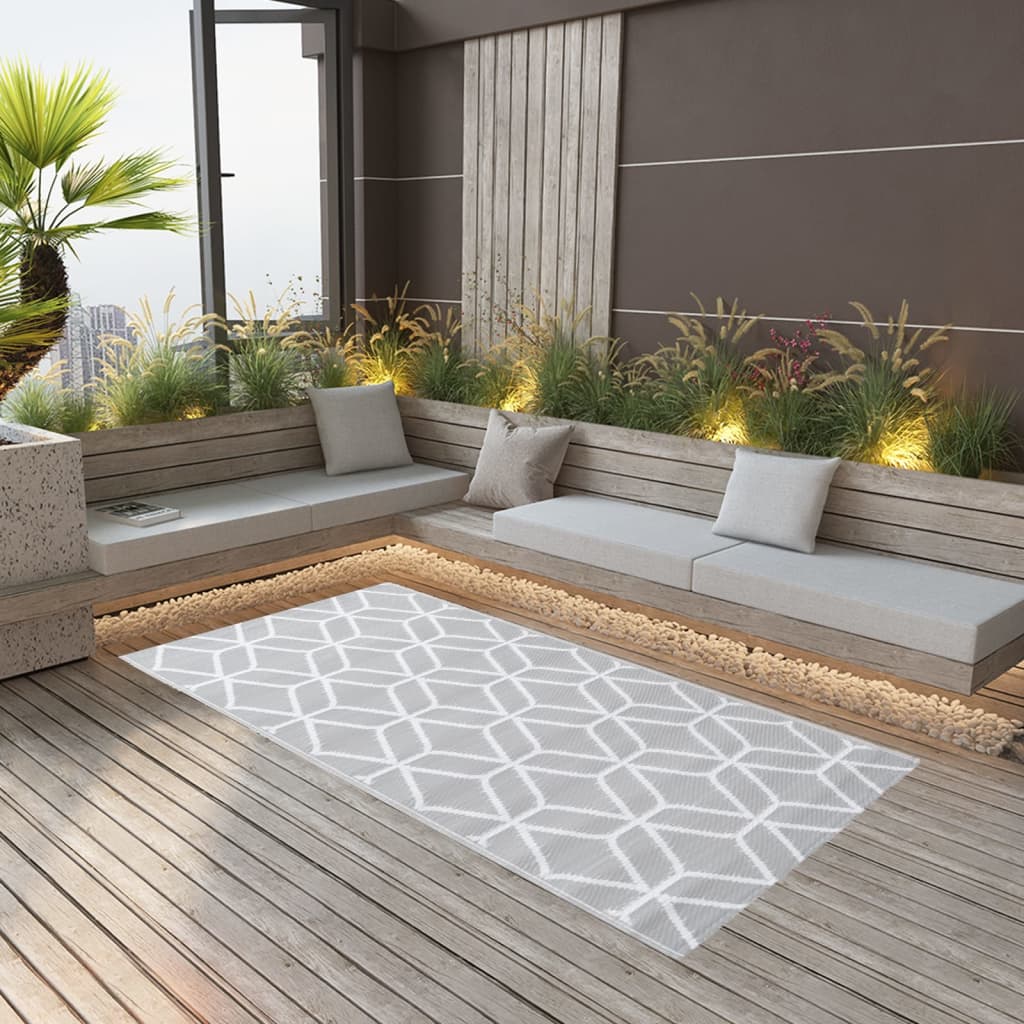 Outdoor-Teppich ARAKIL Grau 160x230 cm PP
