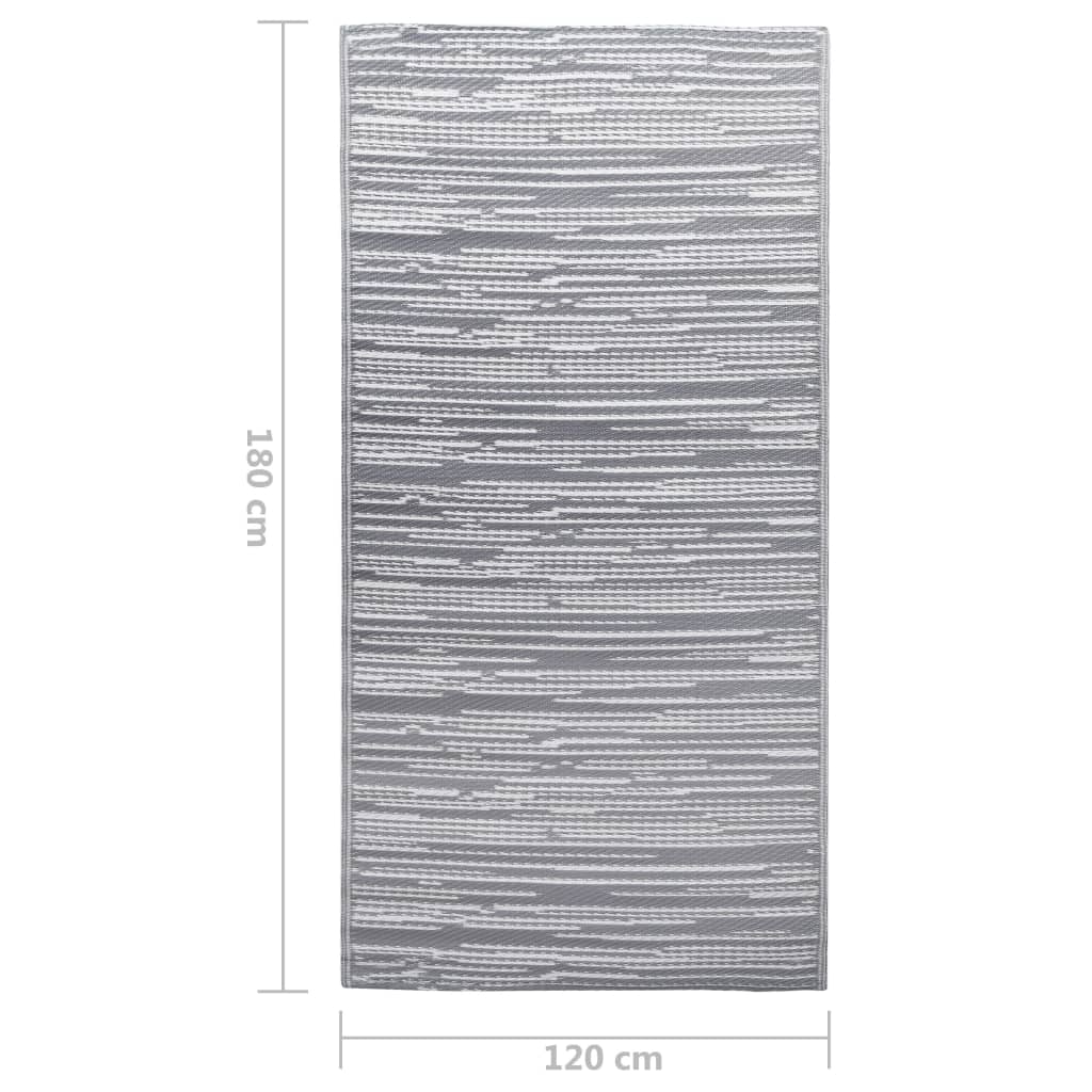 Outdoor-Teppich ARAKIL Grau 120x180 cm PP