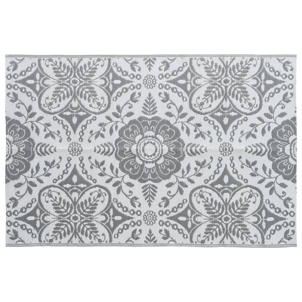 Outdoor-Teppich ARAKIL Hellgrau 120x180 cm PP