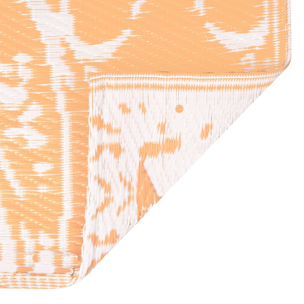 Outdoor-Teppich ARAKIL Orangefarben und Blau 80x150 cm PP