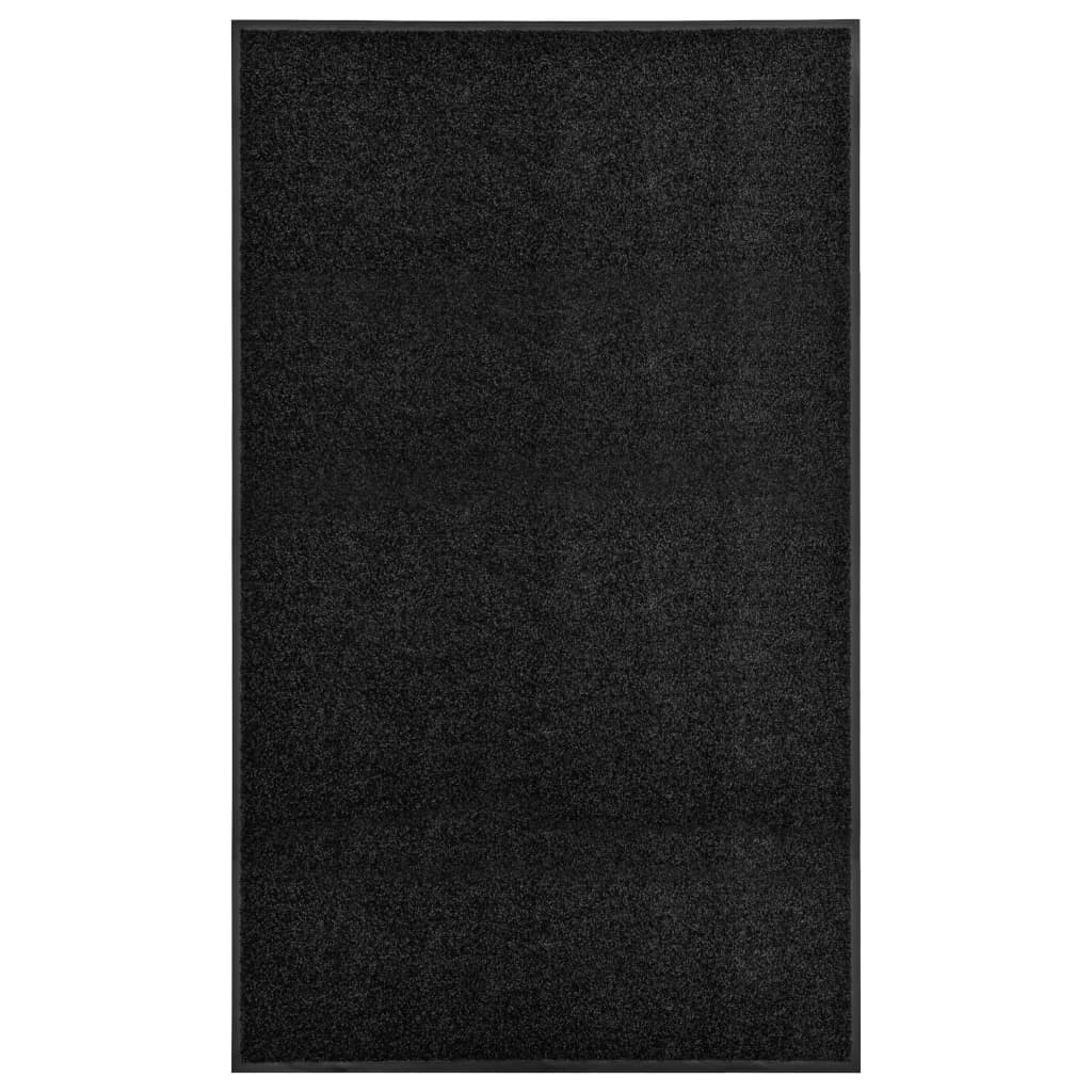 Fußmatte Waschbar Schwarz 90x150 cm