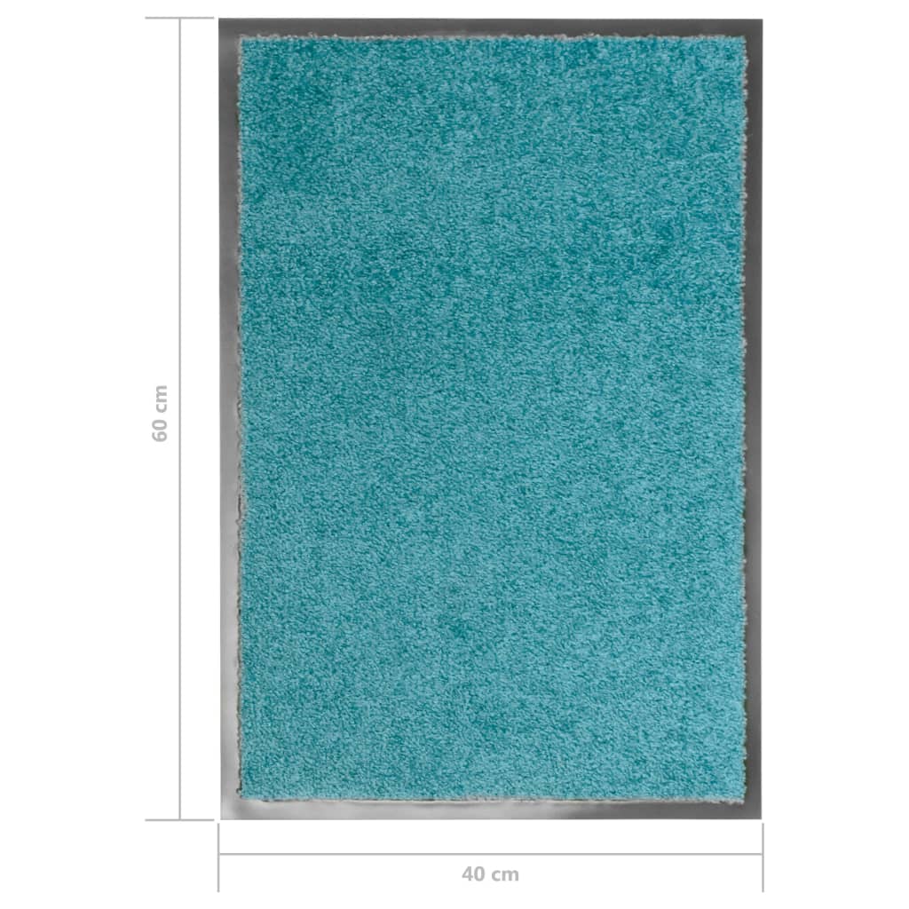 Fußmatte Waschbar Cyan 40x60 cm