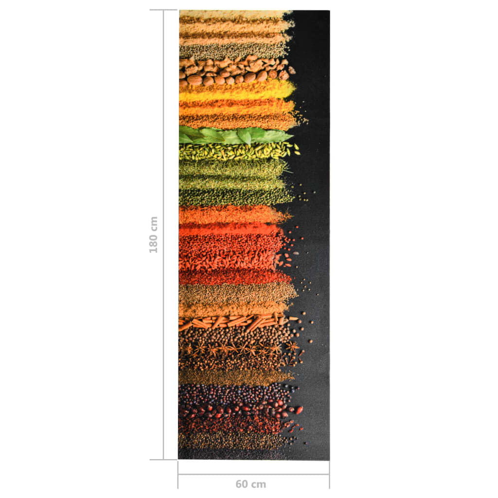 Küchenbodenmatte Waschbar Gewürze 60x180 cm