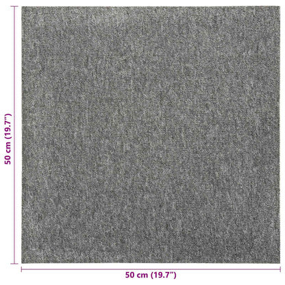 Teppich 20 stk. Grau 50 x 50 cm 100% Polypropylen
