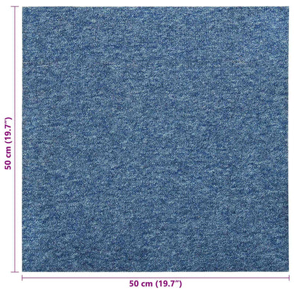 Teppich 20 stk. Blau 50 x 50 cm 100% Polypropylen