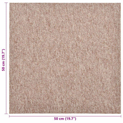Teppich 20 stk. Beige 50 x 50 cm 100% Polypropylen