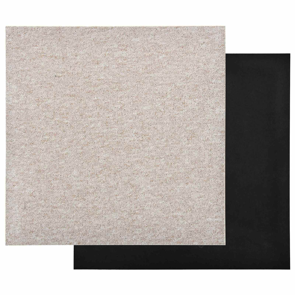 Teppich 20 stk. Hellbeige 50 x 50 cm 100% Polypropylen