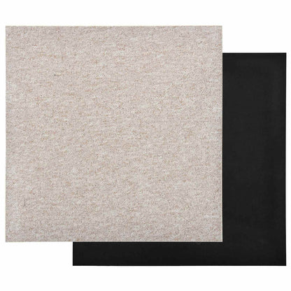 Teppich 20 stk. Hellbeige 50 x 50 cm 100% Polypropylen