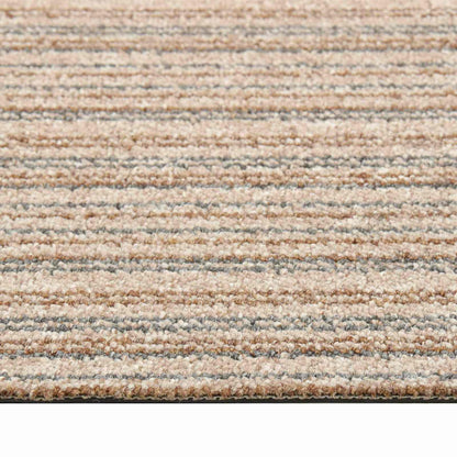 Teppich 20 stk. Gestreiftes Beige 50 x 50 cm 100% Polypropylen