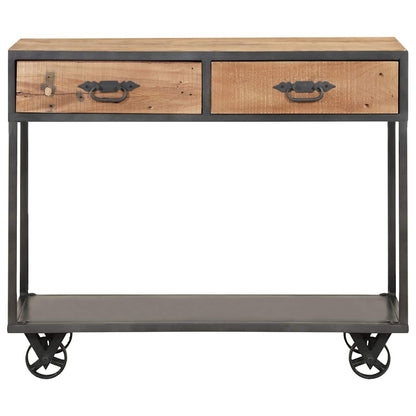 Konsolentisch 90x35x74 cm Altholz Massiv