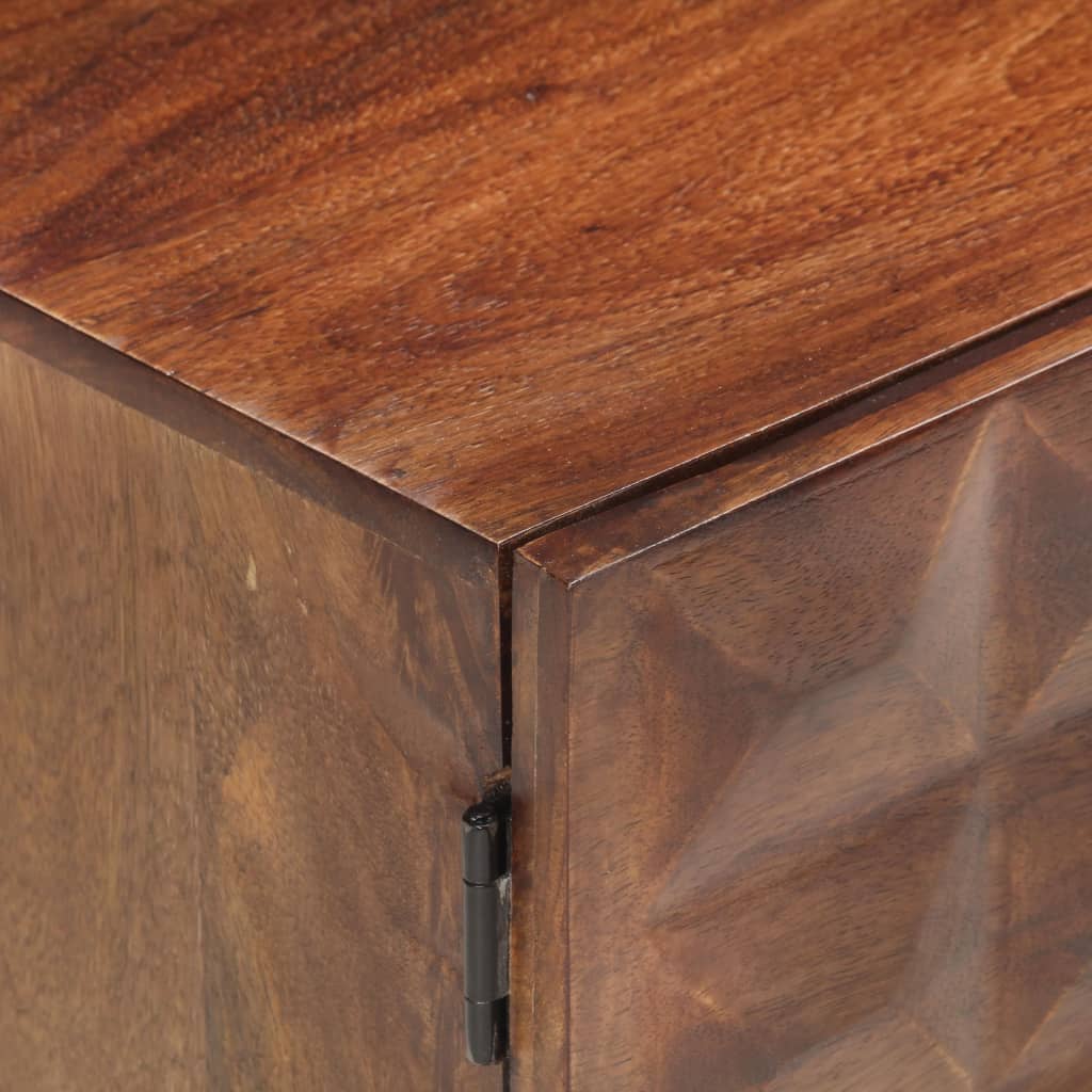 TV-Schrank 124 x 29 x 45 cm, massives Mangoholz