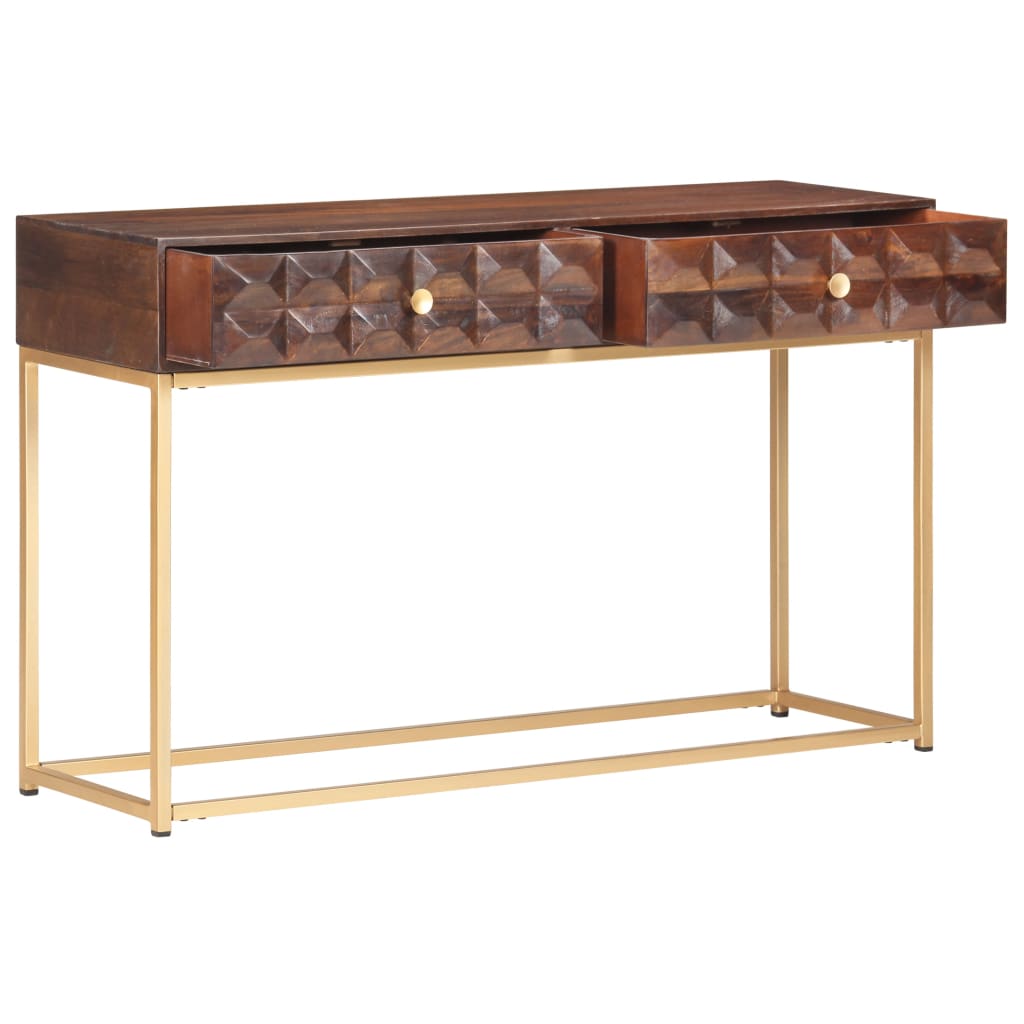 Konsolentisch 122x36x75 cm Massivholz Mango