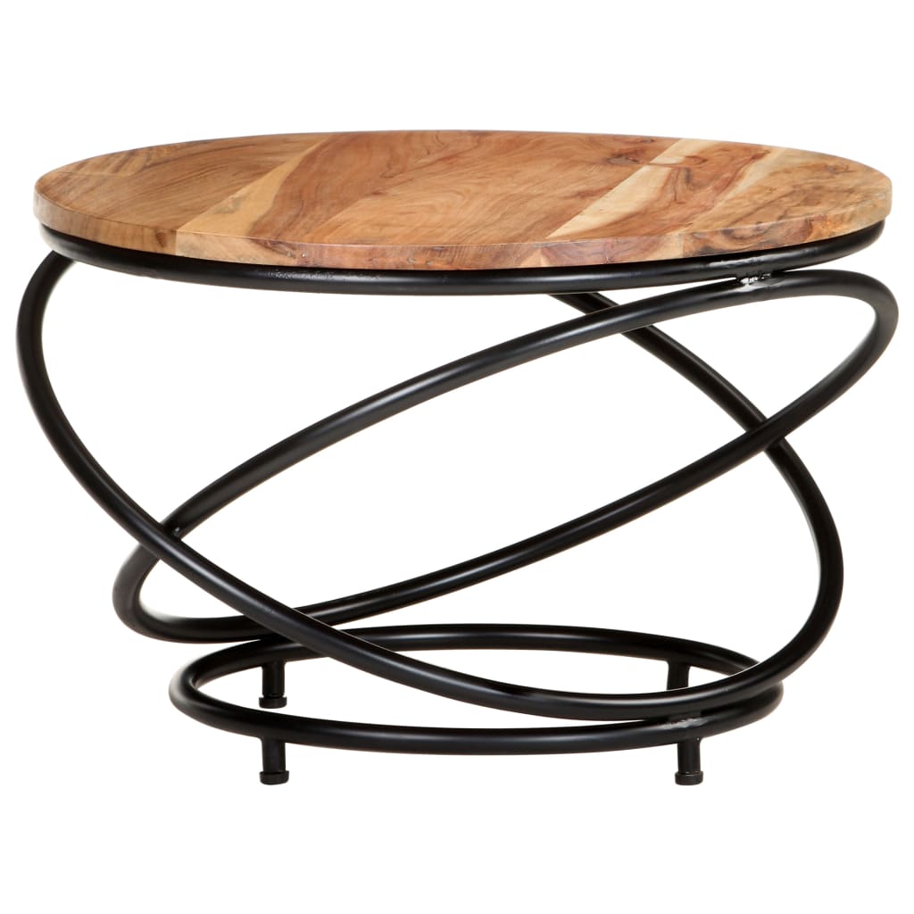 Couchtisch 60x60x40 cm Massivholz Akazie