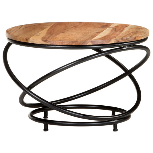 Couchtisch 60x60x40 cm Massivholz Akazie