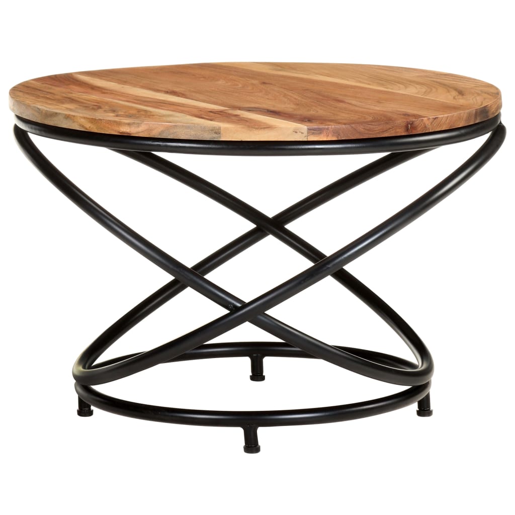 Couchtisch 60x60x40 cm Massivholz Akazie
