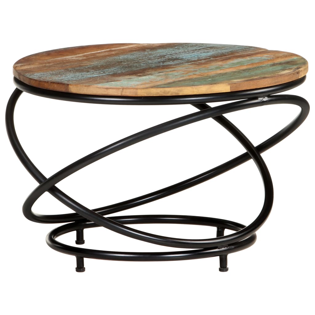 Couchtisch 60x60x40 cm Recyceltes Massivholz