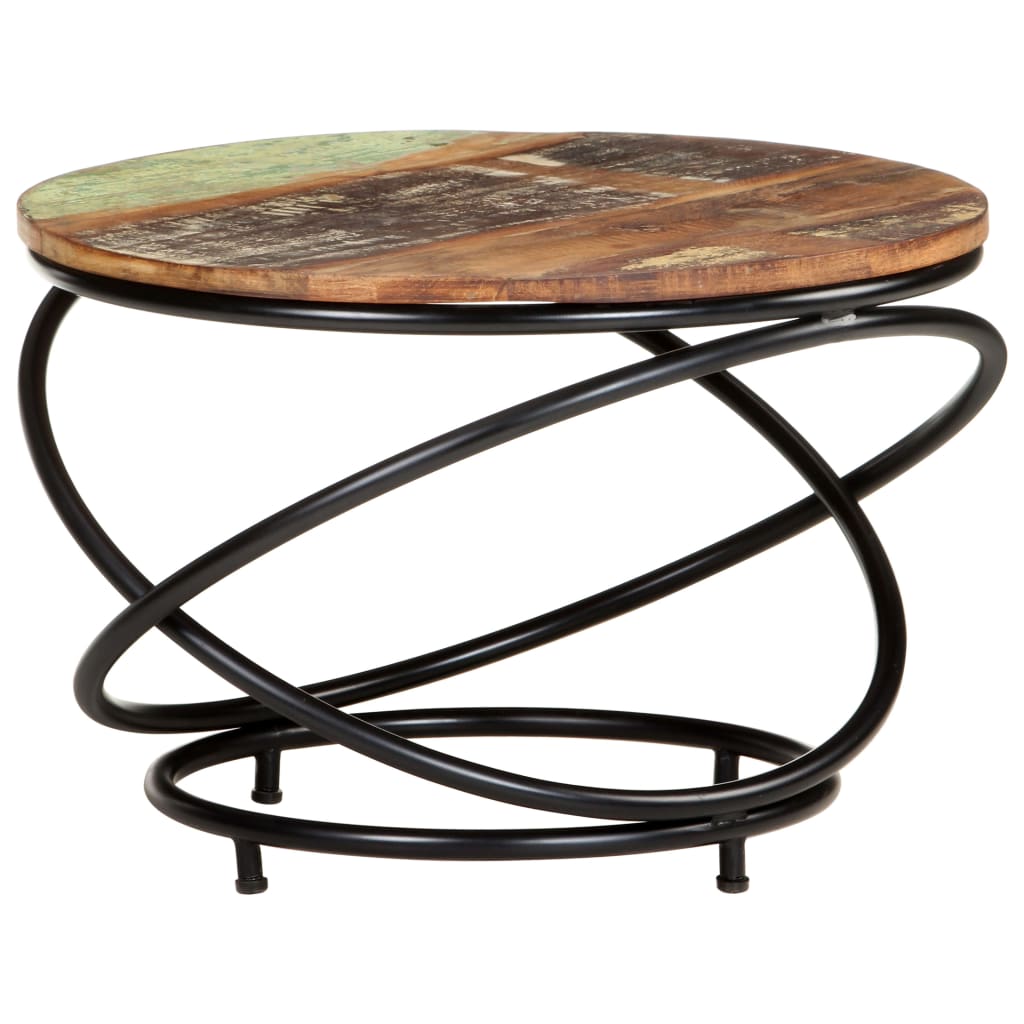Couchtisch 60x60x40 cm Recyceltes Massivholz