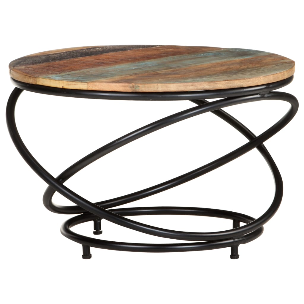 Couchtisch 60x60x40 cm Recyceltes Massivholz