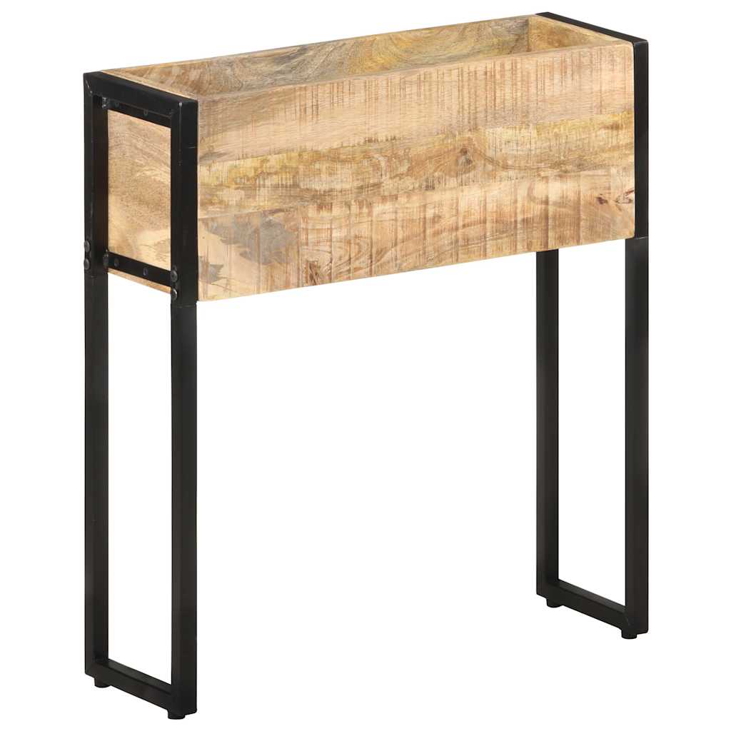 Pflanzkübel 60x20x68 cm Raues Mangoholz