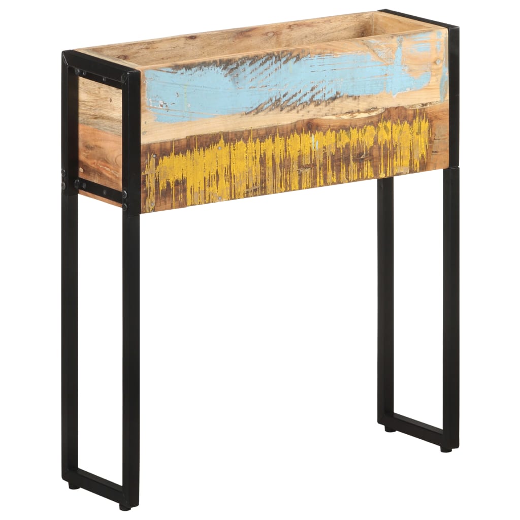 Pflanzkübel 60x20x68 cm Altholz Massiv