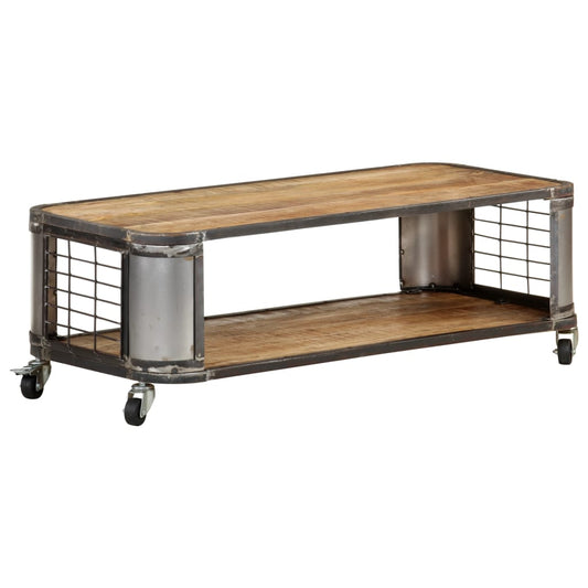 Couchtisch 100x50x35 cm Massivholz Mango