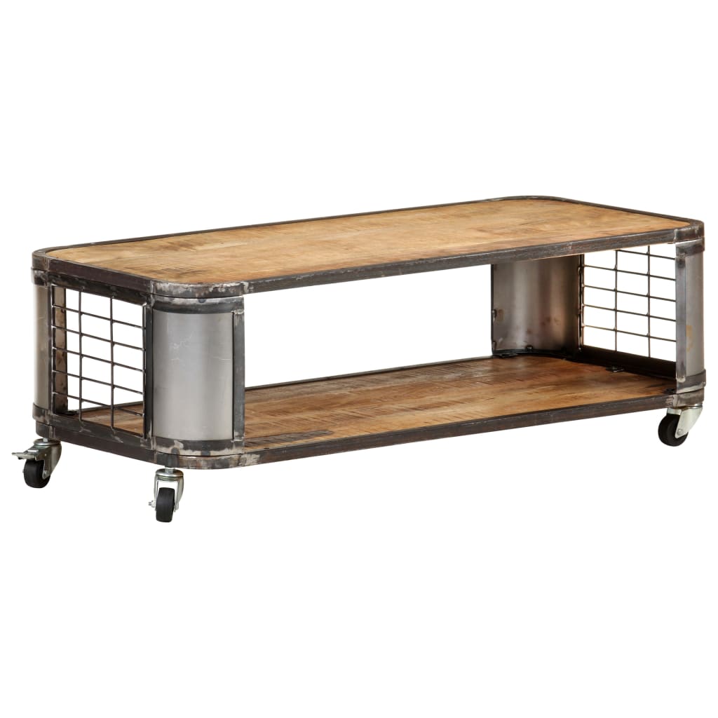 Couchtisch 100x50x35 cm Massivholz Mango