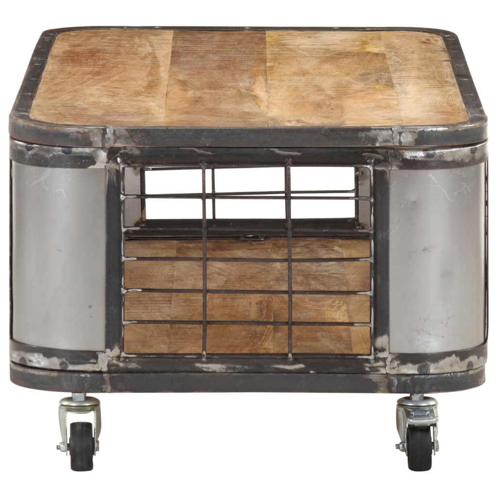 Couchtisch 100x50x35 cm Massivholz Mango