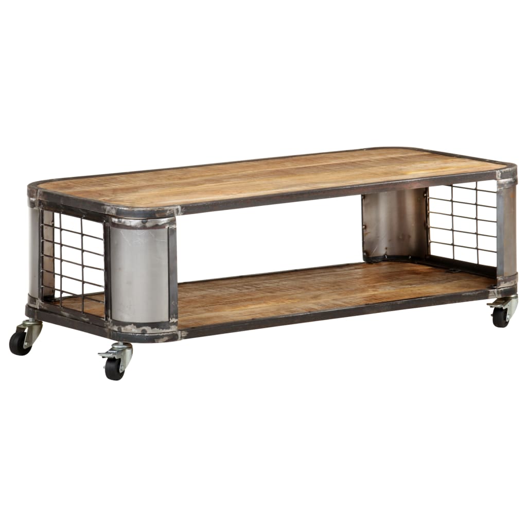 Couchtisch 100x50x35 cm Massivholz Mango