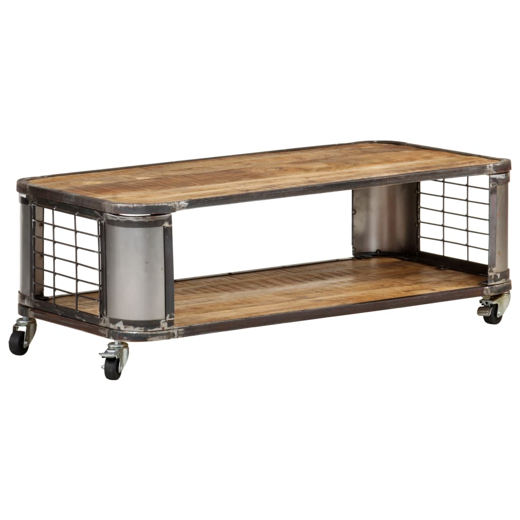 Couchtisch 100x50x35 cm Massivholz Mango