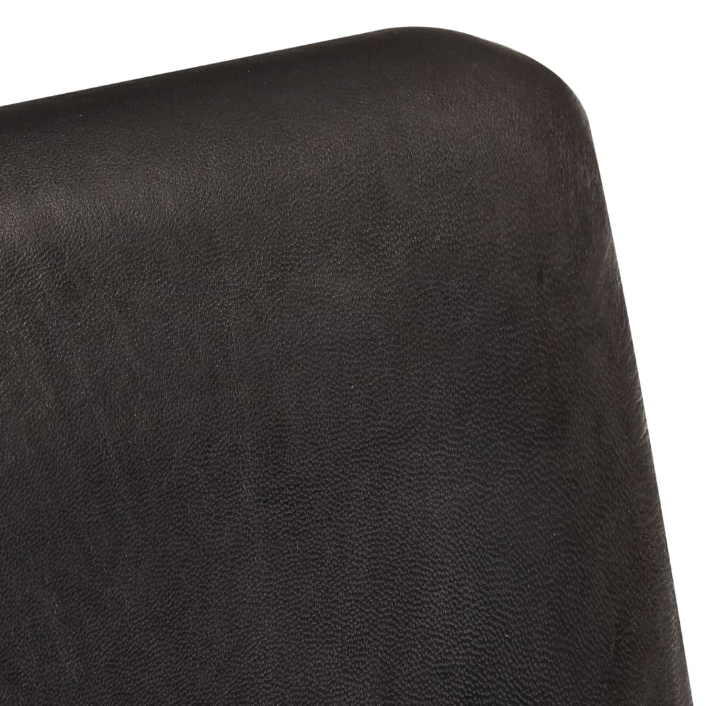 Sessel Schwarz Echtleder