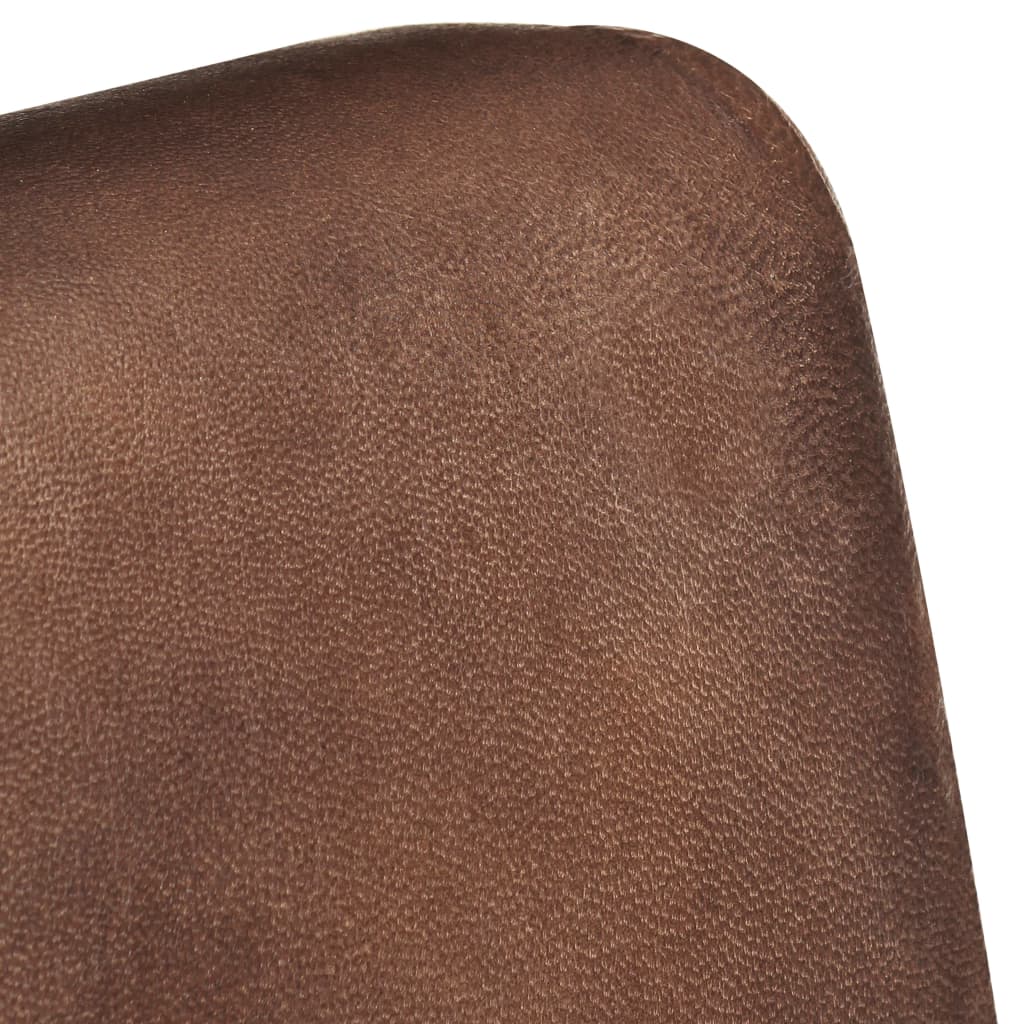 Sessel Distressed Braun Echtleder