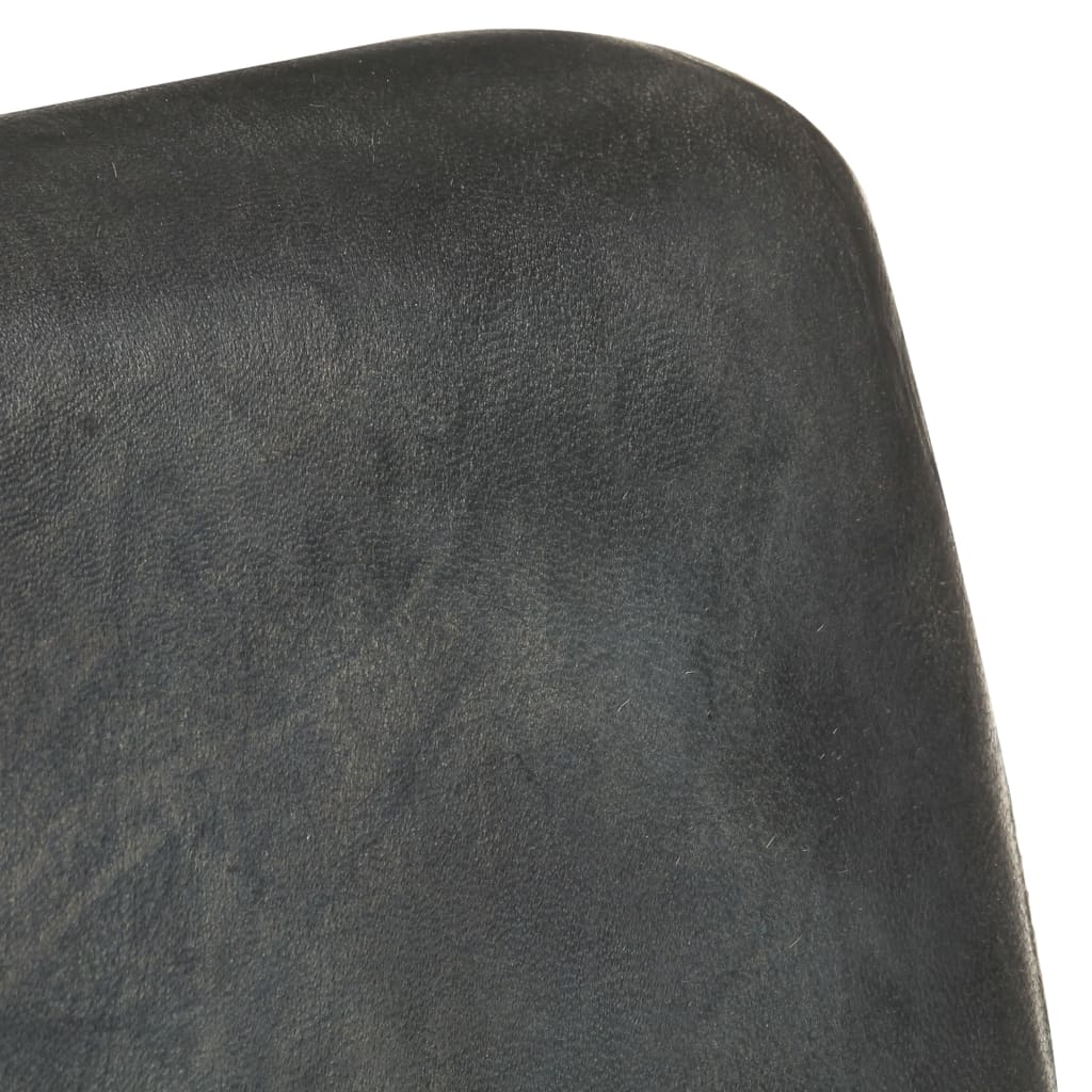 Sessel Distressed Grau Echtleder