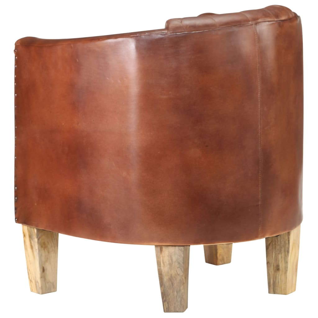 Sessel Braun Echtleder