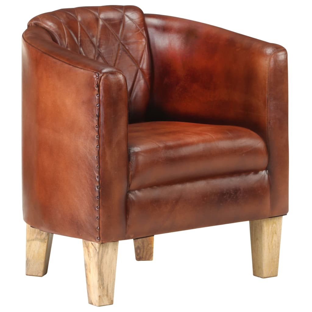 Sessel Braun Echtleder