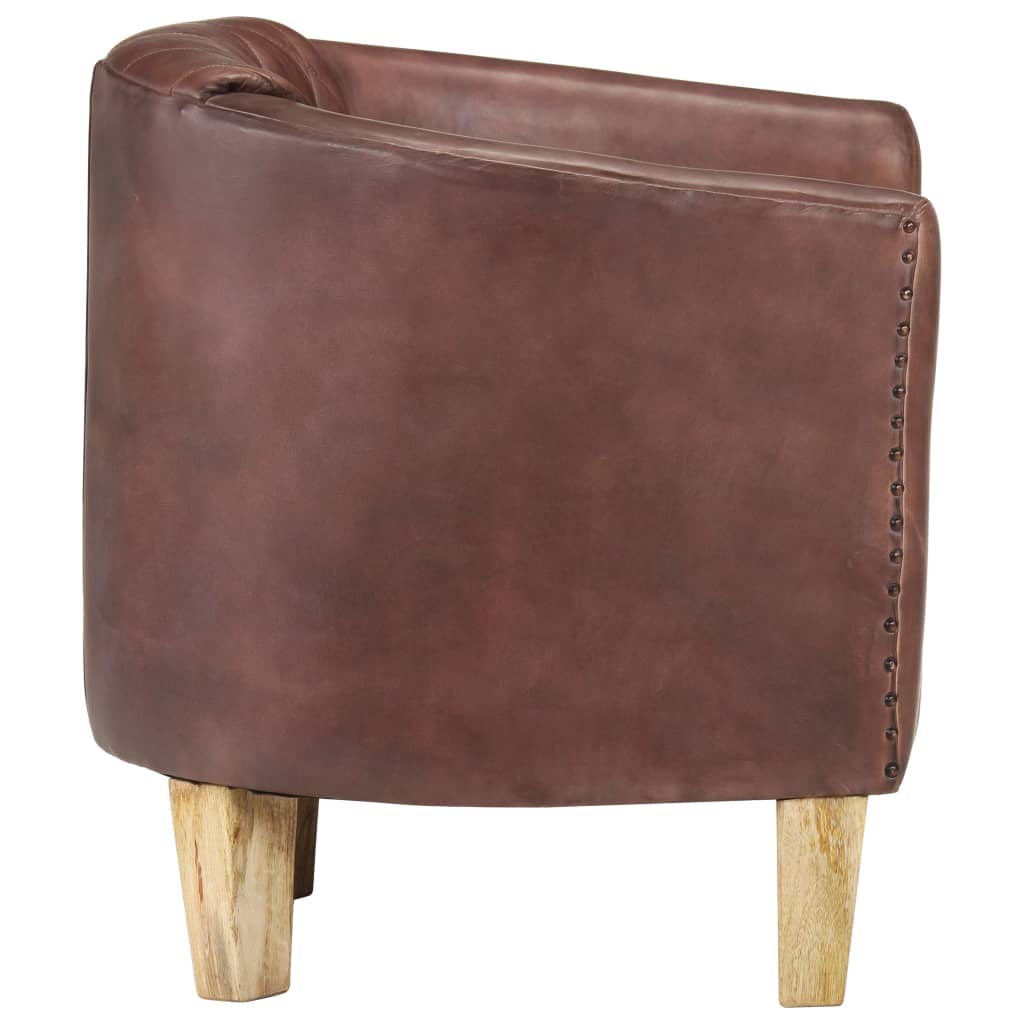 Sessel Braun Echtleder