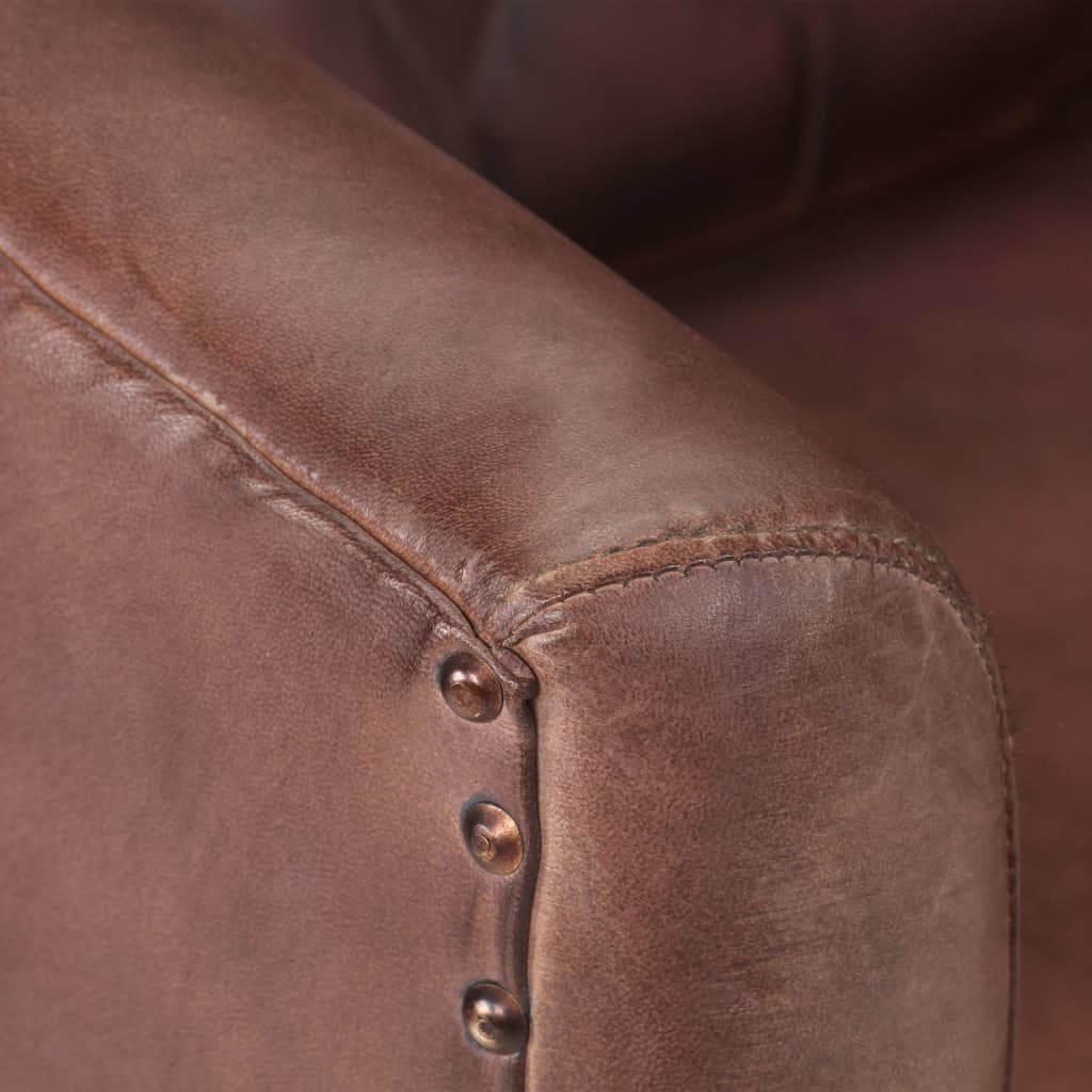 Sessel Braun Echtleder
