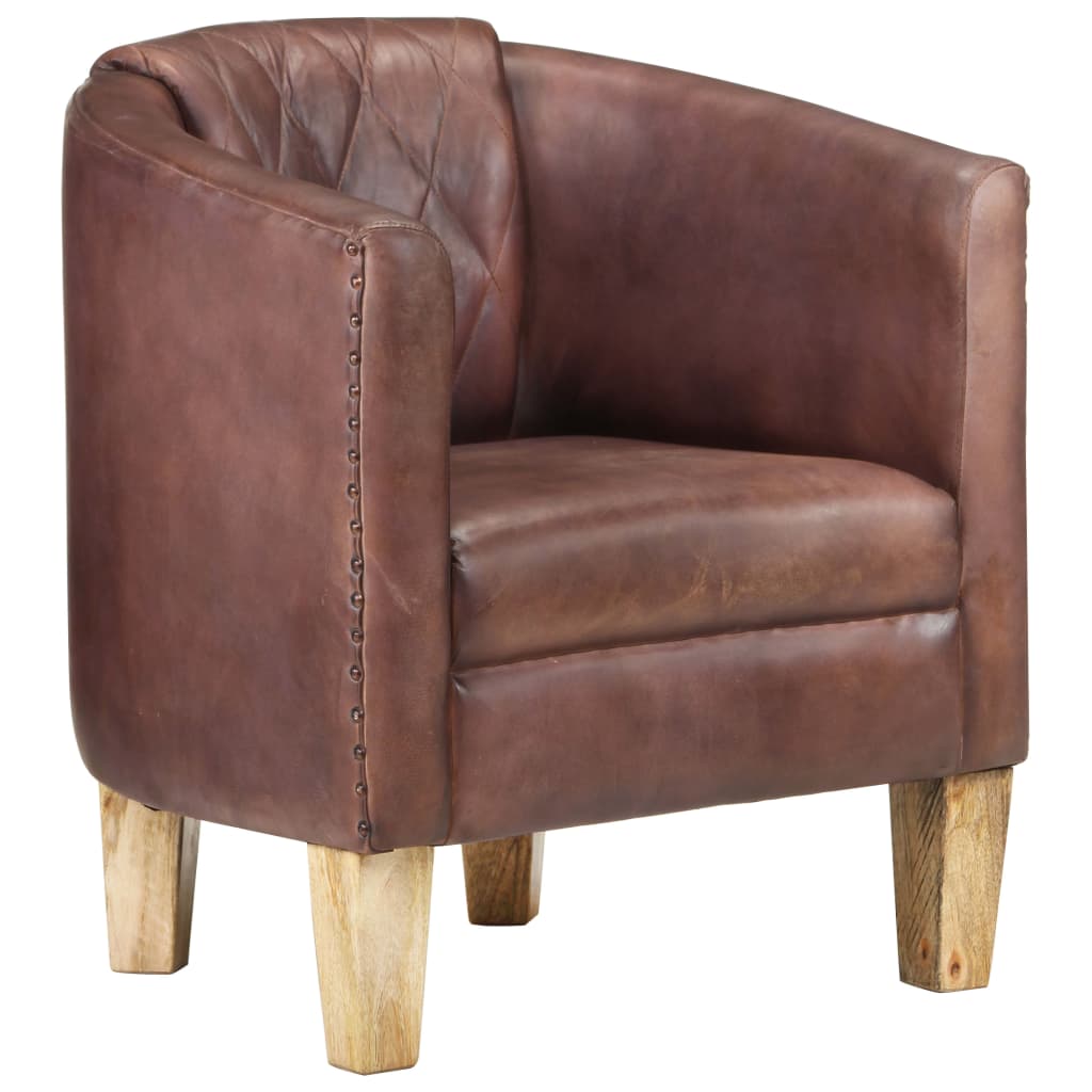 Sessel Braun Echtleder