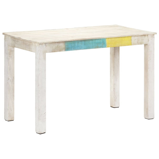 Esstisch Weiß 120x60x76 cm Massivholz Mango