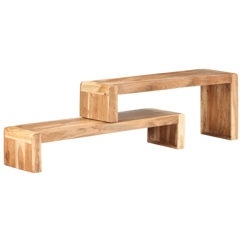 2-tlg. TV-Schrank Massivholz Akazie