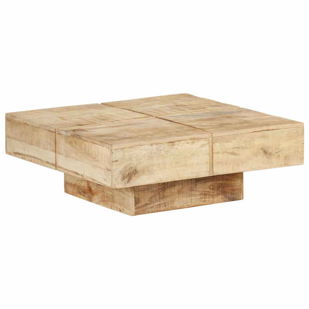 Couchtisch 80x80x28 cm Massivholz Mango