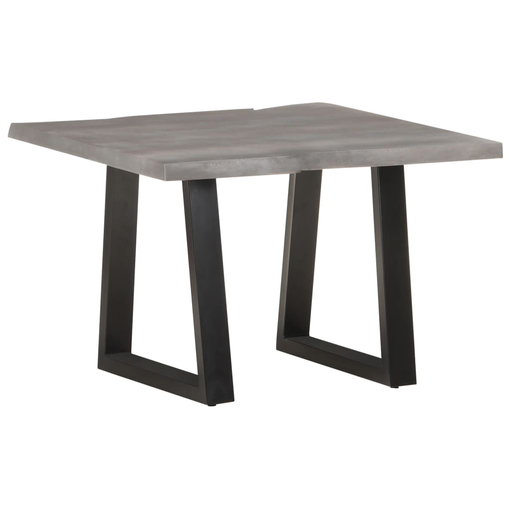 Table basse avec bords en bois d'acacia massif 60x60x40 cm