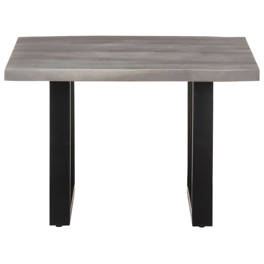 Table basse avec bords en bois d'acacia massif 60x60x40 cm