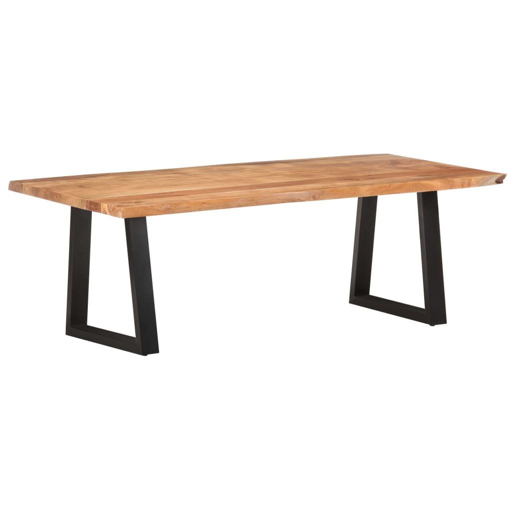 Couchtisch mit Baumkanten 115x60x40 cm Massivholz Akazie