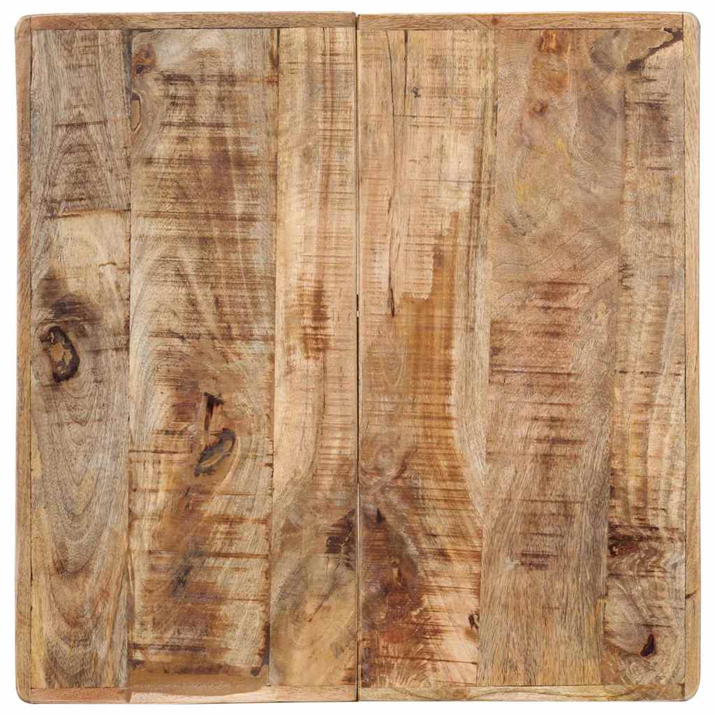 Bistrotisch 60x60x77 cm Raues Mangoholz