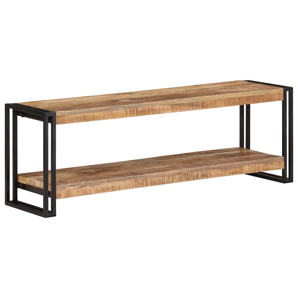 TV-Schrank 120x30x40 cm Raues Mangoholz