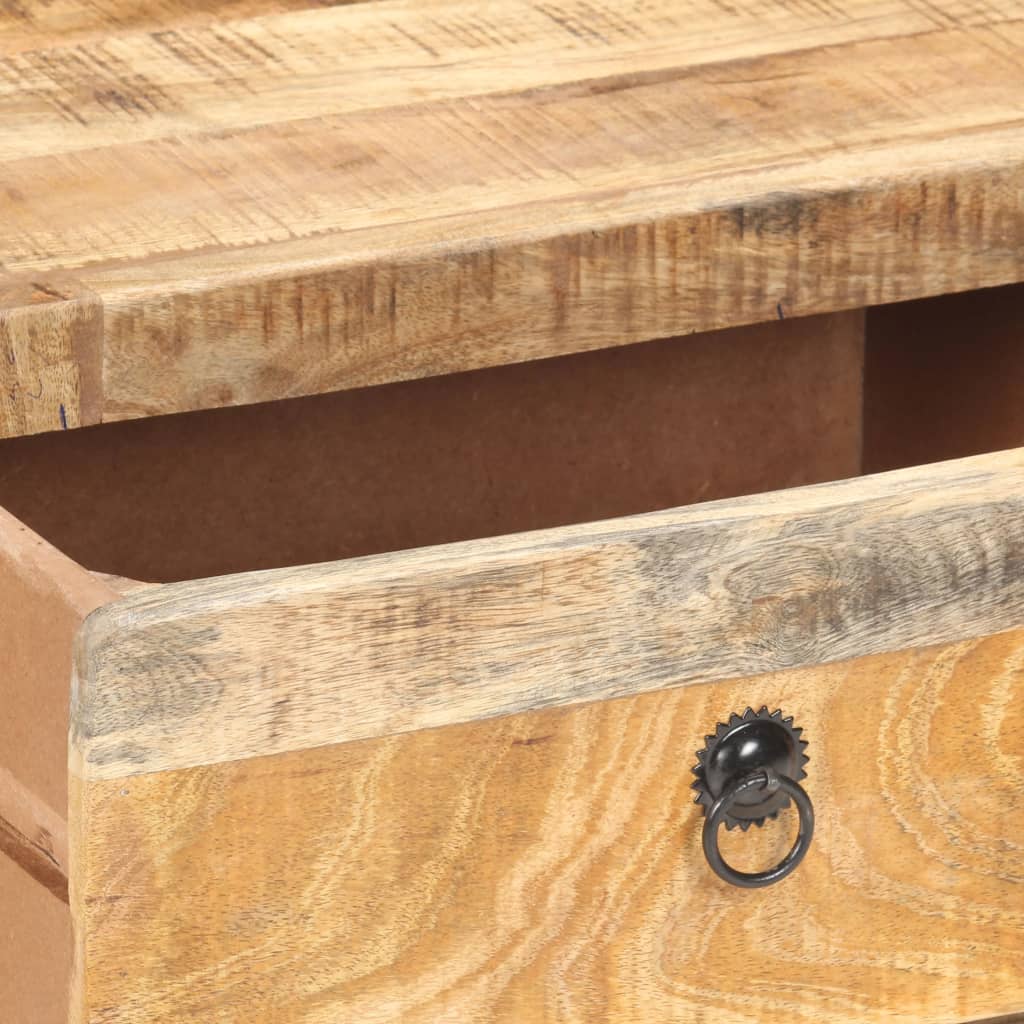 Table basse 90x60x29 cm Bois de manguier brut